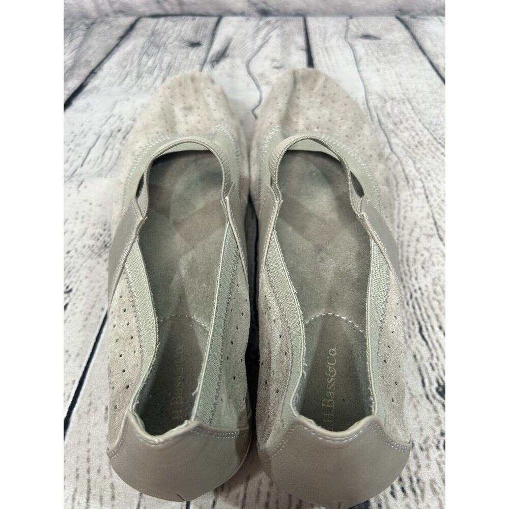 G.H. BASS & CO. Pippa Suede Leather Perfed Mary Jane Flats Slip On Size 8.5M - Picture 7 of 11